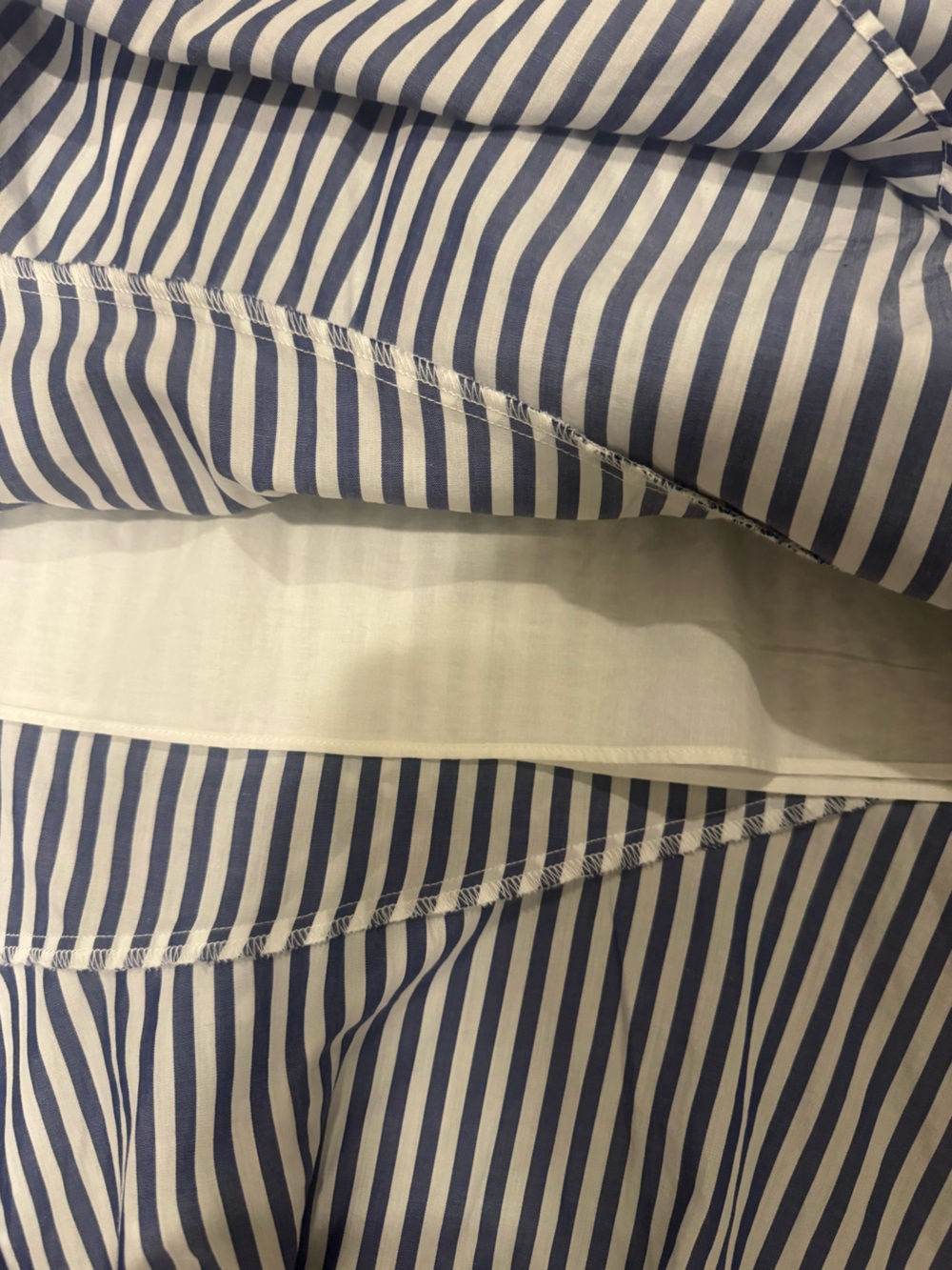 Banana Republic Blue and White Striped Tiered Ruffle Maxi Skirt - Picture 8 of 10